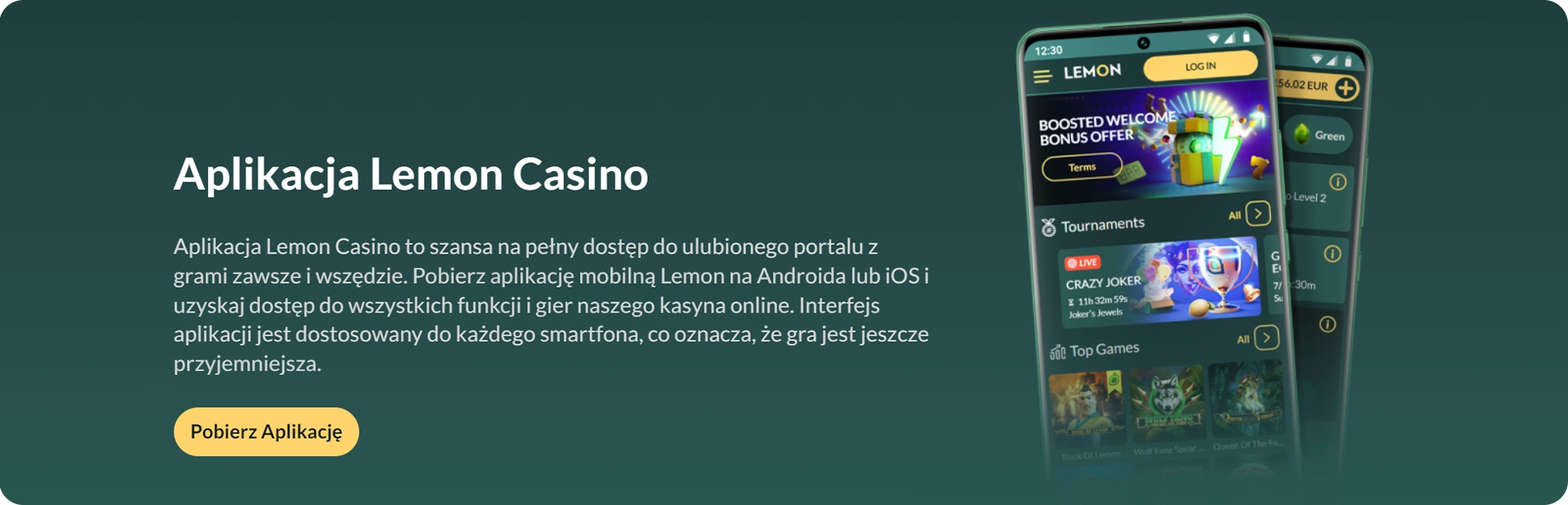 Lemon Casino aplikacja